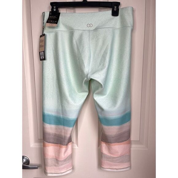 NWT CALIA Essential Mid-rise Capri Leggings (Mint Landscape) - Large - Picture 7 of 11